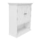 Flash Furniture Dune Farmhouse Wall Mounted Bathroom Medicine Cabinet Storage Organizer w/2 Magnetic Closure Doors FS-BATH-7-WH-GG - alternate 8